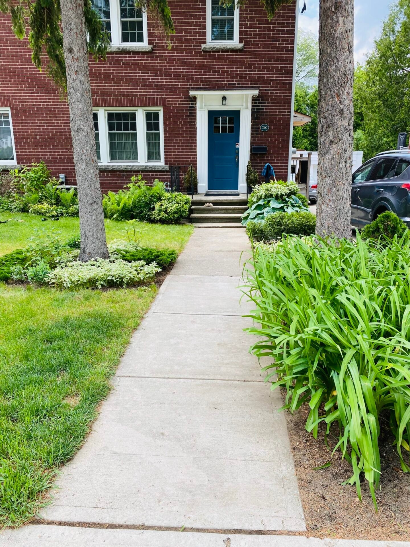 Maintained planting bed